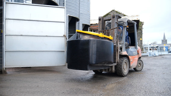 JFC CMB05-G Easy Empty Cubic Meter Lockable Meal Bin 1000L