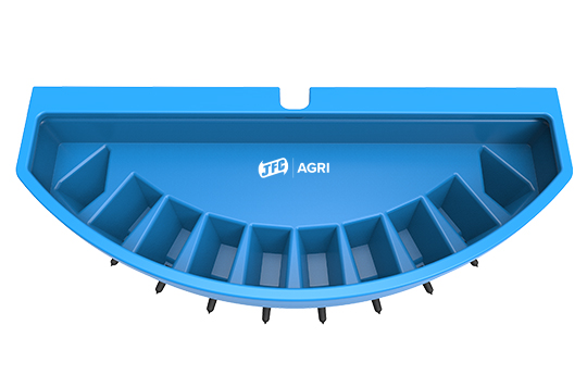 JFC GFC10 Ten Teat Compartment Calf Feeder - Blue Starter Teat