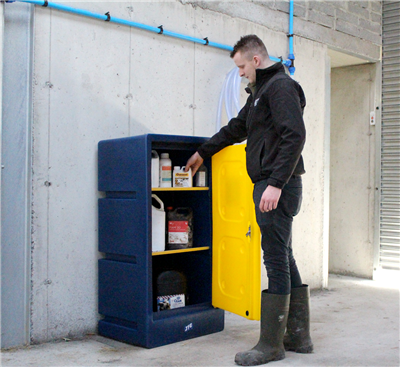 JFC SC-02 Large Free-Standing Chemical Storage Cabinet - 380L