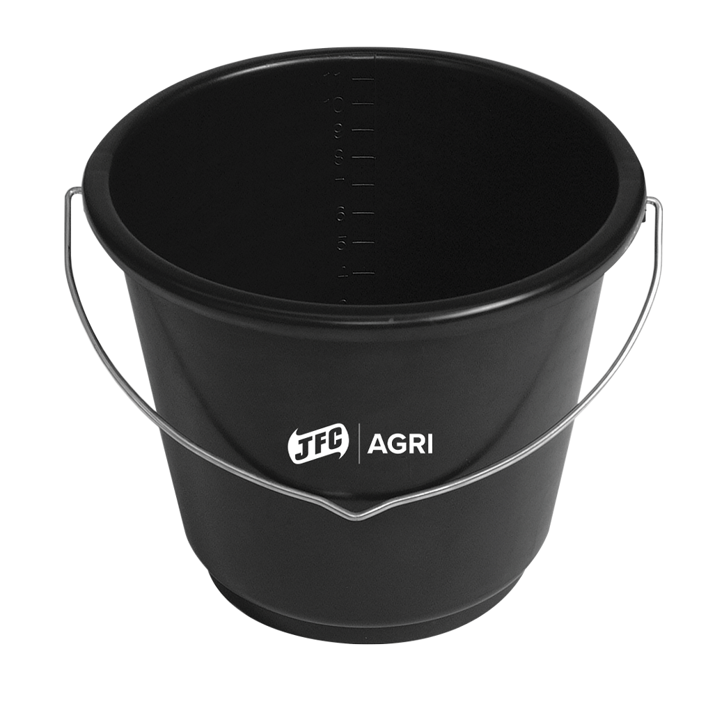 JFC SB4 Black Calf Feed Bucket - Unbored - 12 Litre