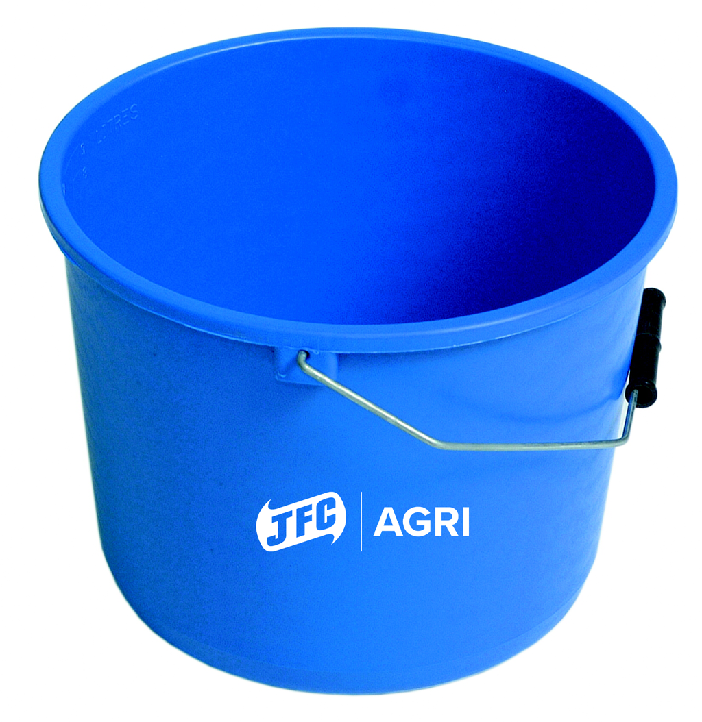 JFC SB5 Dumpy Blue Calf Feed Bucket - 9 Litre