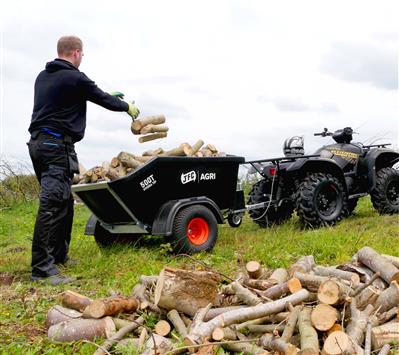 JFC ATV500T-3 ATV Hydraulic Tipping Assist Trailer - 500 Litre