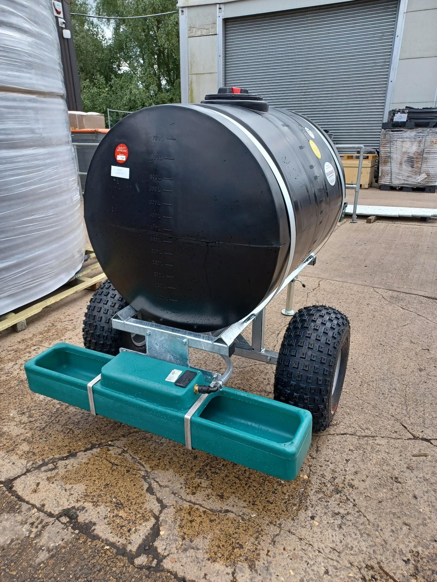 Enduramaxx 750 Litre Site Tow Bowser with 30ltr trough – Black Tank - ST750-D2